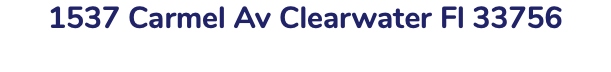 1537 Carmel Av Clearwater Fl 33756